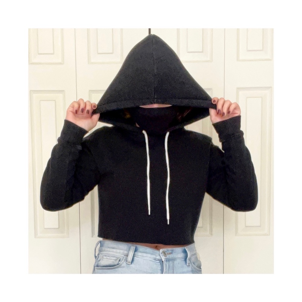 Wild Fable black cropped hoodie